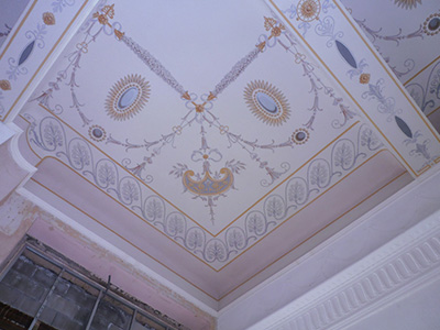 Plafonds peints - Hôtel Sainte-Maxime