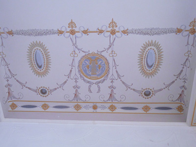 Plafonds peints - Hôtel Sainte-Maxime
